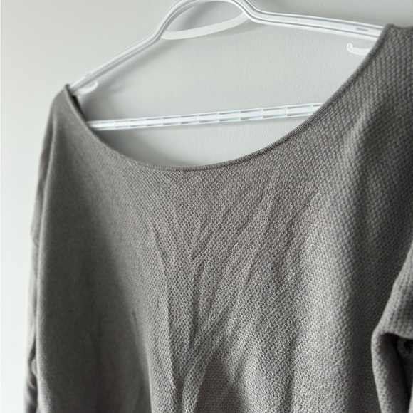 Garage Gray Sweater with Criss-cross Back - Picture 5 of 5